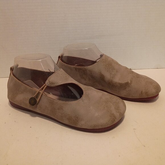 MiniInTheBox Women's Sz 8US/38EU Tan Leather Mary Jane Flats - Picture 2 of 11